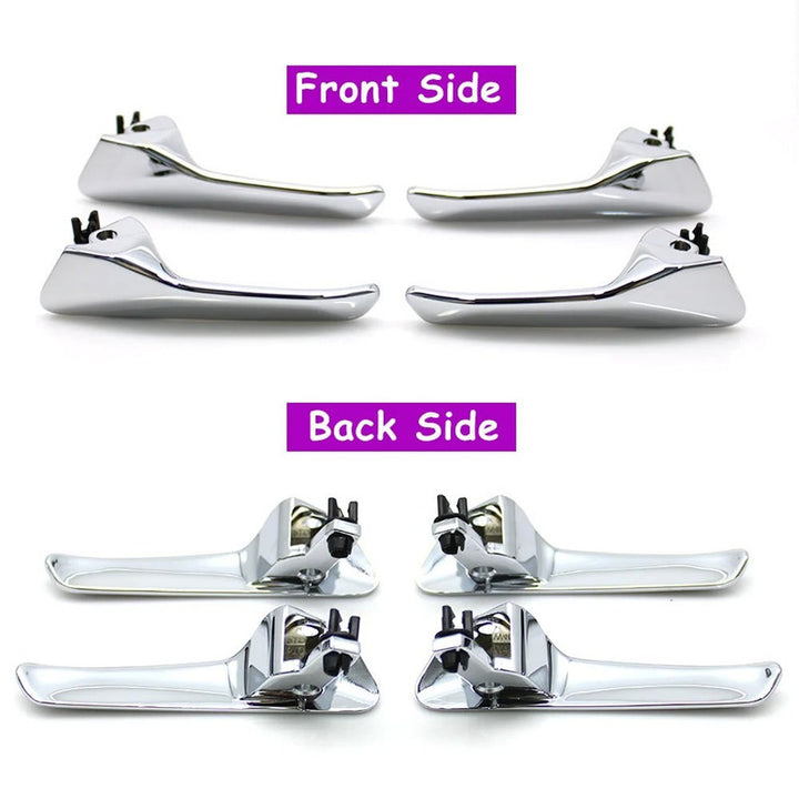 Car Craft Compatible With Mercedes Benz C Class W202 1993-2000 G Class W463 2004-2018 Ml W163 1997-2005 Slk R170 1996-2003 Car Front Rear Left Right Chrome Door Pull Handle Right 2027660224 CC-9688