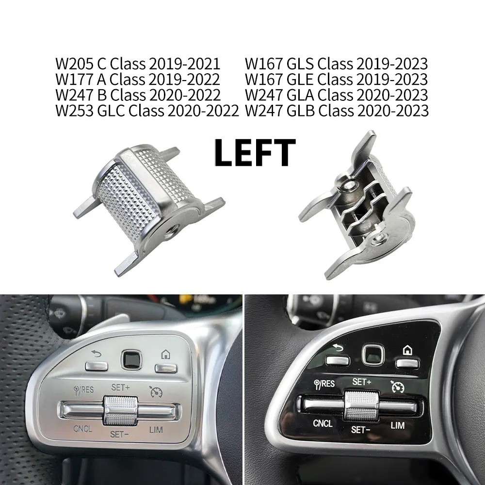 Car Craft Compatible With Mercedes A B C E S Class W205 W206 W213 W214 W222 W223 W167 W247 W464 W465 W253 W254 2019-2025 Gla Glc Gle Gls Steering Wheel Control Switch ROLLER Button 0999058106-3L LEFT CC-8485 - CAR CRAFT INDIA