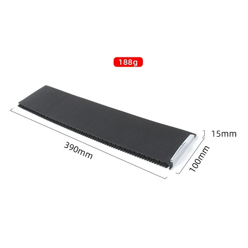 Car Craft Compatible With Volvo Xc60 Mk2 2018-2025 V60 S60 2019-2025 Car Center Console Drink Cup Trim Blind Holder Curtain Zipper Cover 31469624 Black CC-9068