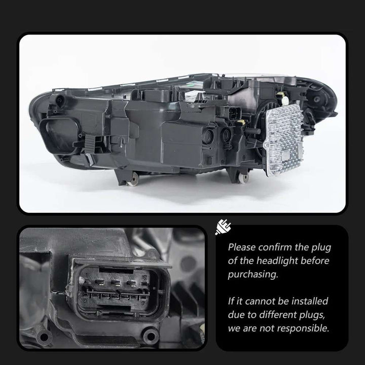 Car Craft Compatible With Bmw X1 F48 2016-2019 Car Front Upgraded Head Light Lamp Xenon Headlight Retrofit Upgrade Modified Led Drl Hid Laser Style For Xenon Car
