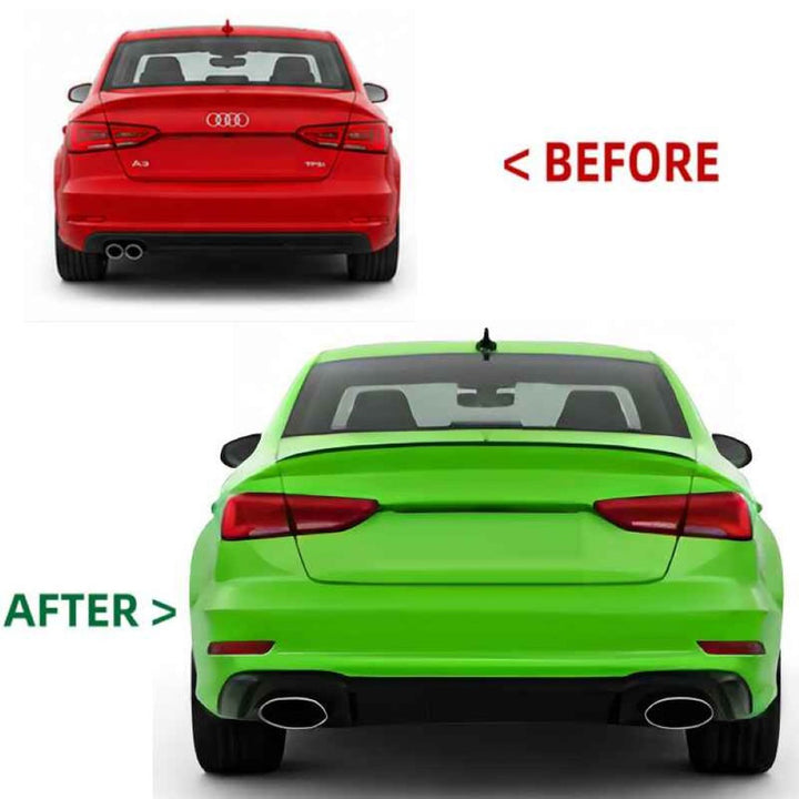 Car Craft Compatible With Audi A3 8v 2013-2016 Upgrade Facelift Convert To 2017 Style Rs3 Sport Bodykit Bumper Headlight Taillight Grill Diffuser Lip Trim Skirt Only For Car With Hid Xenon Light