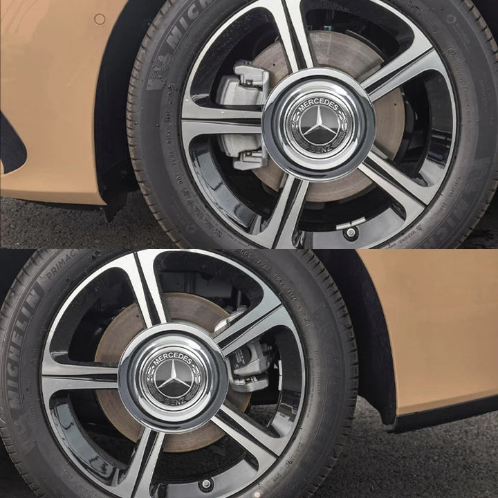 Car Craft Compatible With Mercedes A B C E S Class Ml Gl Gle Gls Cla Gla Glc Slk Maybach Amg Suspended Alloy Mag Wheel Rim Cap Rotating Hub Cover Assembly 18CM