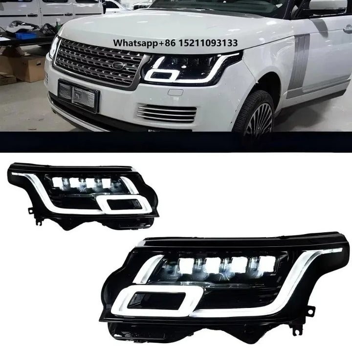 Car Craft Compatible With Land Range Rover Vogue L405 2013-2017 Car Front Upgraded Head Light Lamp Xenon Headlight Retrofit Upgrade Modified Led Drl Hid 2022 Style