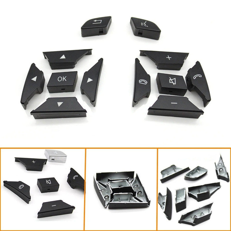Car Craft Compatible With Mercedes Ml Class 11-15 W166 Gl Class 2013-2015 W166 G Class G Wagon 2013-2018 W463 Steering Wheel Menu Control Switch Knob Button Cover 16690529009107 Black Right A CC-7853 - CAR CRAFT INDIA
