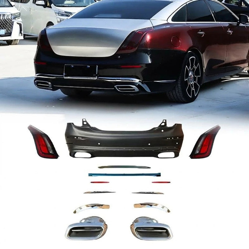 Car Craft Compatible With Jaguar Xj Xjl 2010-2019 Upgrade Facelift Convert To 2020 Style Bodykit Front Rear Bumper Headlight Taillight Skirt Exhaust Pipe Tip - CAR CRAFT INDIA