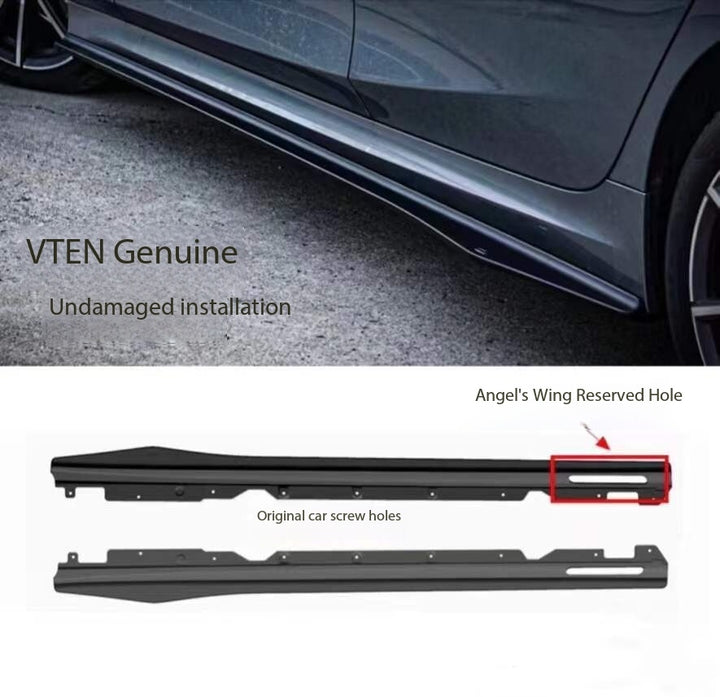 Car Craft Compatible With Bmw 3 Series G20 Lci G28 2023+ V-ten Vten Bodykit Front After Rear Lip Led Diffuser M340i M3 M4 Spoiler Side Skirts Splitter Canards Package - CAR CRAFT INDIA