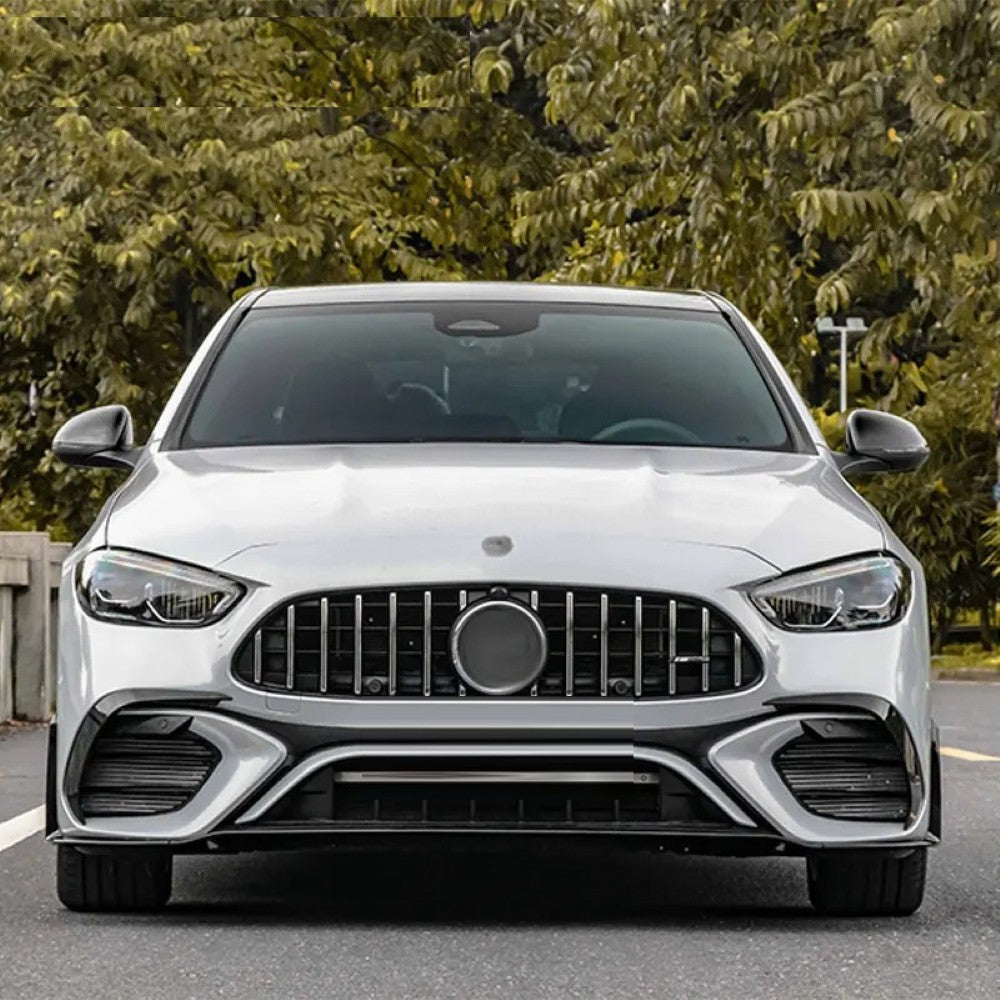 Car Craft Compatible With Mercedes Benz C Class W205 2015-2022 To W206 C63 2023 Amg Upgrade Facelift Conversion Bodykit Bumper Hood Headlight Taillight NON CUT CC-6431 - CAR CRAFT INDIA
