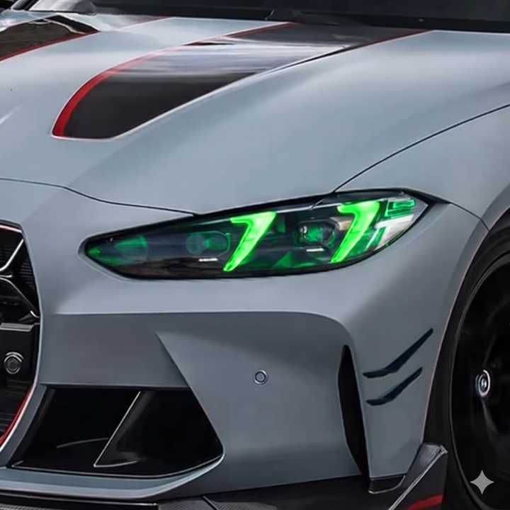 Car Craft Compatible With Bmw M3 G80 G82 M4 G83 4 Series G22 G26 Lci 2025 + Csl Led Style Led Style Headlight Drl Daytime Running Light Angel Eye Led Module Rgbw