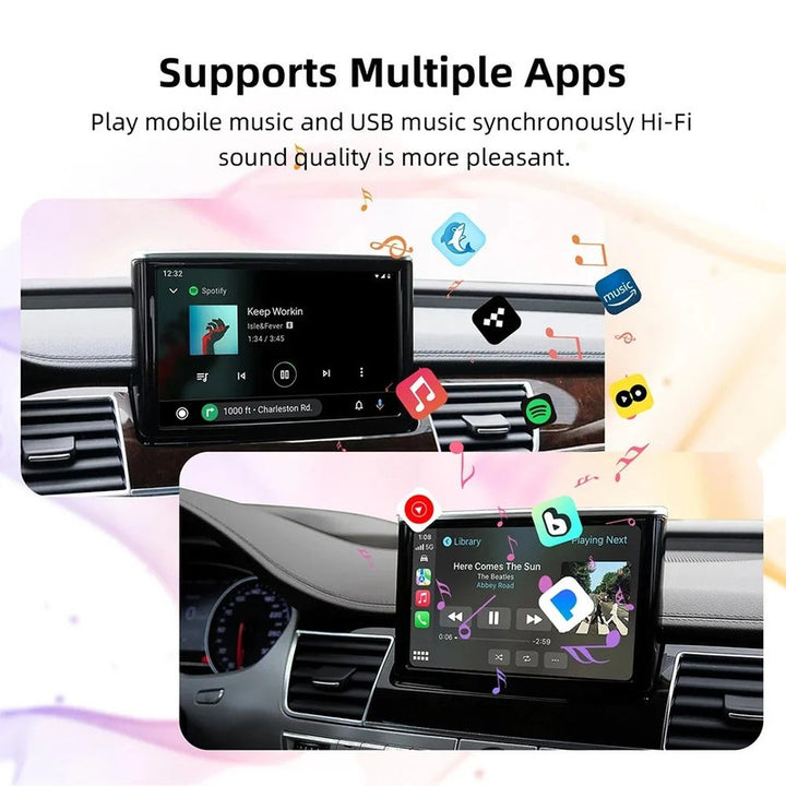 Car Craft Compatible With Audi A8 2010-2018 Upgrade To Wireless Apple Carplay Android Auto Adapter Carplay Box With Screeen Mirror Link Google Maps Mmi 3g A8 10 - CAR CRAFT INDIA