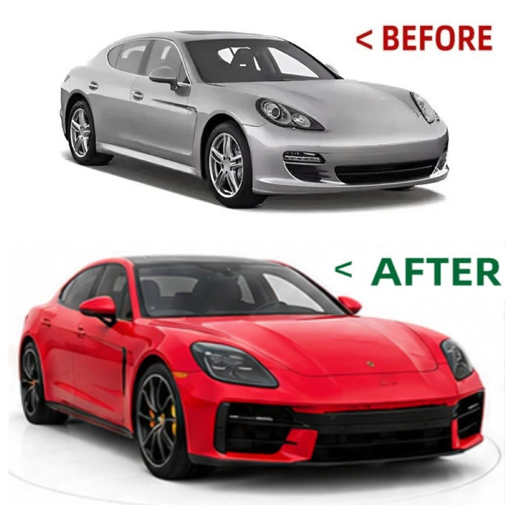 Car Craft Compatible With Porsche Panamera 2009-2016 970 Car Upgrade Facelift Upgrade Convert To 976 Gts 2025 Bodykit Bumper Headlight Taillight Trunk Hood Fender Glass Gts Style