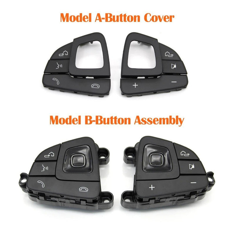 Car Craft Compatible With Mercedes Benz E Class W213 Sedan 2016-2018 E Class W238 Coupe Cabriolet 2016-2018 Car Steering Wheel Switch Control Button Cover 0999056500-a Cover Right Black A CC-10652