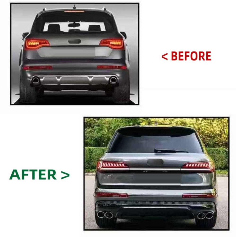 Car Craft Compatible With Audi Q7 2006-2015 To Sq7 2023 S Line Upgrade Facelift Conversion Bodykit Bumper Hood Headlight Taillight CC-6374