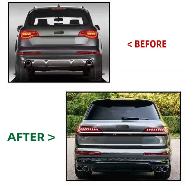 Car Craft Compatible With Audi Q7 2006-2015 To Sq7 2023 S Line Upgrade Facelift Conversion Bodykit Bumper Hood Headlight Taillight CC-6374