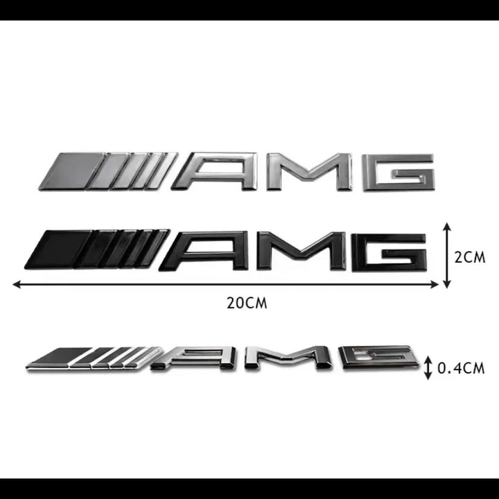 Car Craft Compatible With Mercedes A B C E G Gl Gle Gle Ml R S V Class Amg Badge Emblem Logo Letter CC-5631