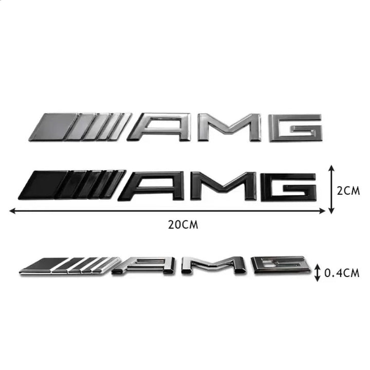 Car Craft Compatible With Mercedes A B C E G Gl Gle Gle Ml R S V Class Amg Badge Emblem Logo Letter Black