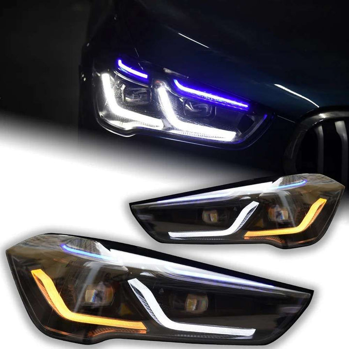 Car Craft Compatible With Bmw X1 F48 2016-2019 Car Front Upgraded Head Light Lamp Xenon Headlight Retrofit Upgrade Modified Led Drl Hid Laser Style For Helogen Car CC-8166 - CAR CRAFT INDIA