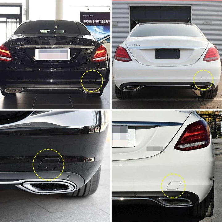 Car Craft Compatible With Mercedes Benz C Class W205 2015-2021 Rear Bumper Tow Hook Towing Tochan Trailer Cover 2058830224 Unpainted CC-8090 - CAR CRAFT INDIA