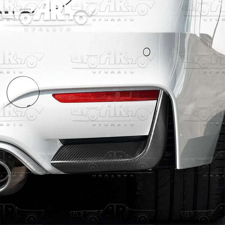 Car Craft Compatible With Bmw 3 Series F80 F82 M3 M4 2012-2018 Rear Bumper After Lip Splitter Skirts Diffuser Trim Ar-bm-0182 Cf Carbon Fiber Look - CAR CRAFT INDIA