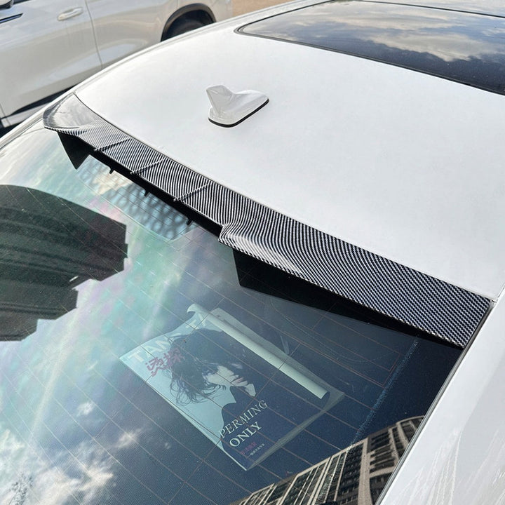 Car Craft Compatible With Audi A4 S4 B9 2017-2024 Rear Trunk Boot Roof Wing Lip Spoiler Splitter Skirts Zst-923 Glossy Black