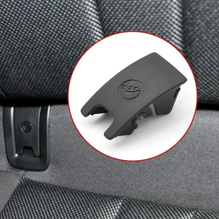 Car Craft Compatible With Audi A4 2008-2016 A6 2013-2018 Child Seat Belt Lock Cover Isofix Cover Gray CC-8928