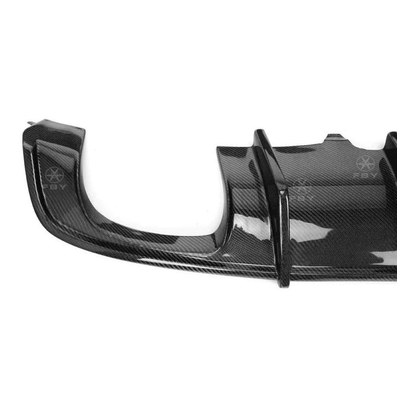 Car Craft Compatible With Audi A6 C6 2012-2015 Rear Bumper Lip Diffuser Skirts Real Carbon Fiber Non-sline Car CC- - CAR CRAFT INDIA