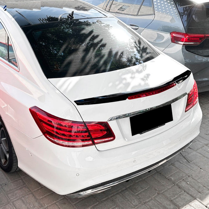 Car Craft Compatible With Mercedes Benz E Class Coupe 2009-2016 Rear Trunk Boot Roof Wing Lip Spoiler Splitter Skirts Zst-959 Glossy Black