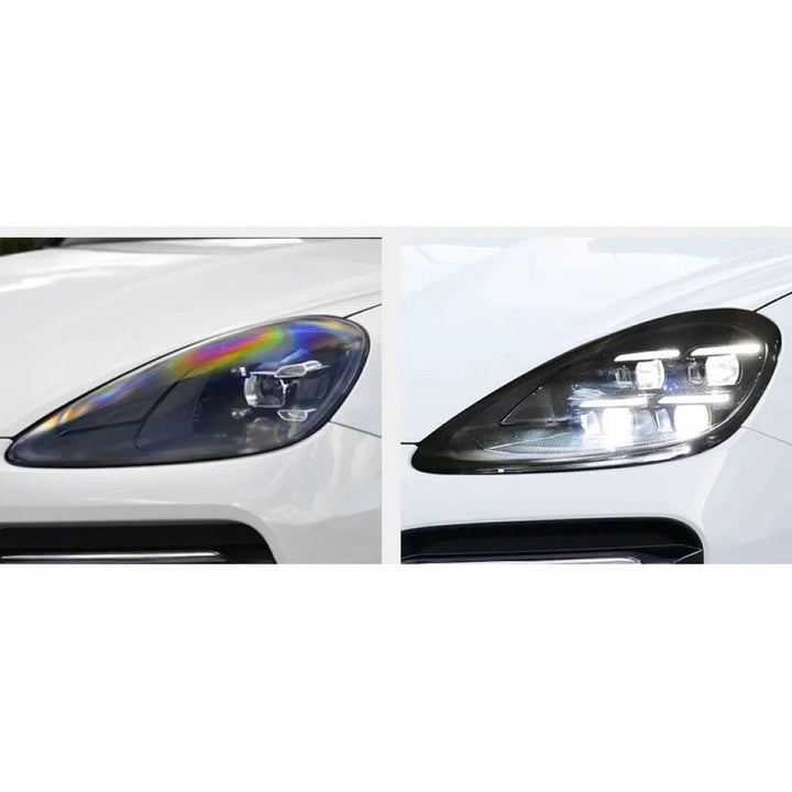 Car Craft Compatible With Porsche Cayenne 2019-2023 Car Front Upgraded Head Light Lamp Xenon Headlight Retrofit Upgrade Matrix Modified Led Drl Hid