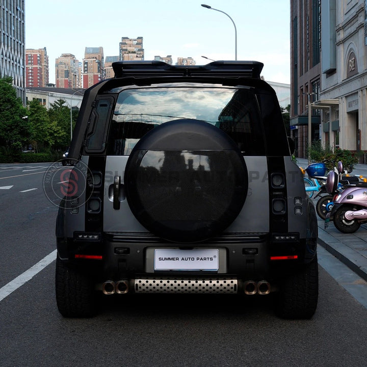 Car Craft Compatible With Range Land Rover Defender 90/110 L663 Lr129997 2020+ Rear Bumper Tow Towing Trailer Tochan Hook Cover - CAR CRAFT INDIA