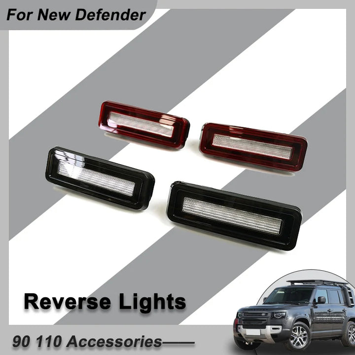 Car Craft Compatible With Range Land Rover Defender 90 110 130 L663 Lr129997 2020+ Rear Led Bumper Light Reflector Tail Brake Stop Lamp Turn Signal Light Red - CAR CRAFT INDIA