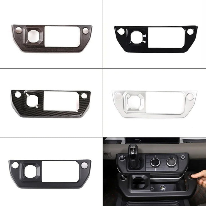 Car Craft Compatible With Range Land Rover Defender 90 110 L663 Lr129997 2020+ Car Center Console Gear Shift Dashboard Button Frame Trim Cover Gloosy Black - CAR CRAFT INDIA