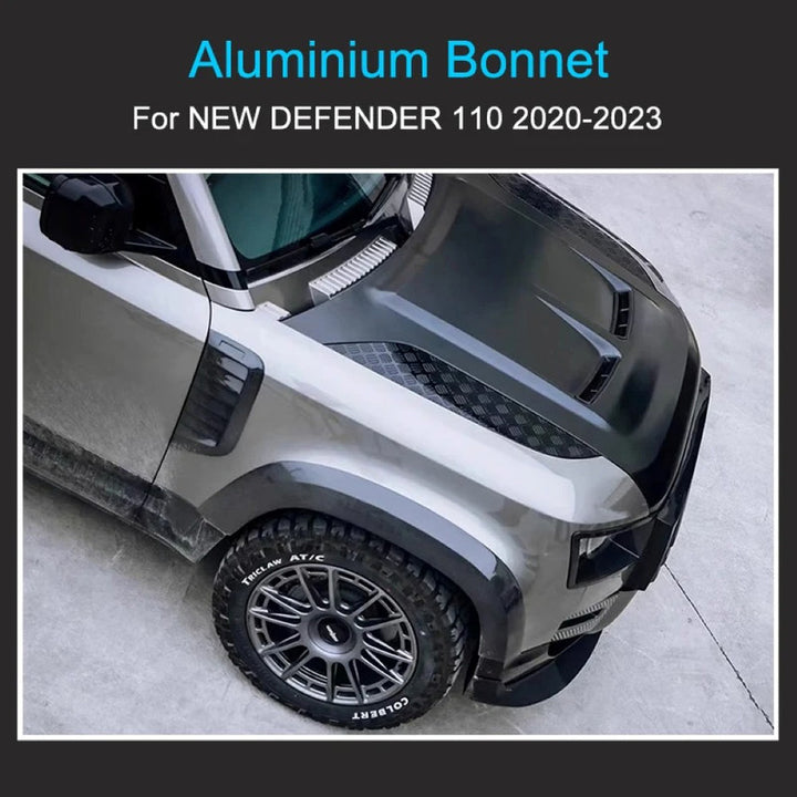 Car Craft Compatible With Range Land Rover Defender 90 110 130 L663 Lr129997 2020+ Front Hood Bonnet Alluminium - CAR CRAFT INDIA
