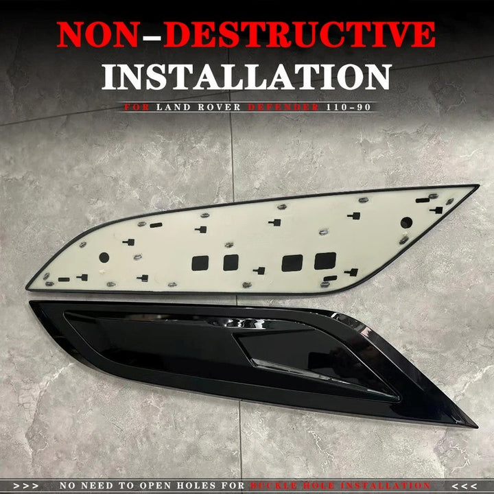 Car Craft Compatible With Range Land Rover Defender 90 110 L663 Lr129997 2020+ Bonnot Hood Air Vent Trim Flap Model A - CAR CRAFT INDIA