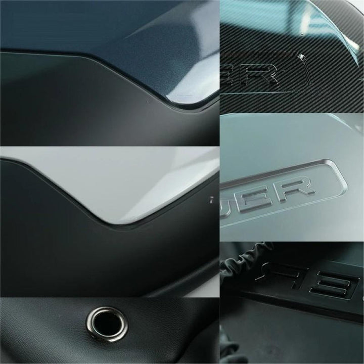 Car Craft Compatible With Range Land Rover Defender 90 110 L663 Lr129997 2020+ Rear Trunk Spare Wheel Tire Guard Protective Cover Blue - CAR CRAFT INDIA