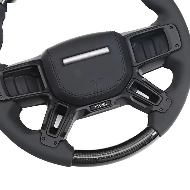 Car Craft Compatible With Range Land Rover Defender 90 110 130 L663 Lr129997 2020+ Car Steering Wheel Carbon Fiber Alcantara - CAR CRAFT INDIA