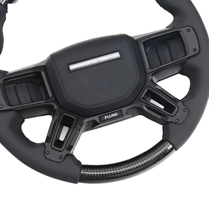 Car Craft Compatible With Range Land Rover Defender 90 110 130 L663 Lr129997 2020+ Car Steering Wheel Carbon Fiber Alcantara - CAR CRAFT INDIA