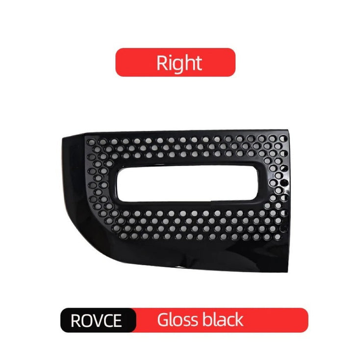 Car Craft Compatible With Range Land Rover Defender 90/110 L663 Lr129997 2020+ Front Bumper Fog Lamp Light Grill Cover Frame Trim Glossy Black - CAR CRAFT INDIA