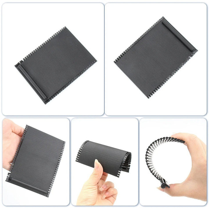 Car Craft Compatible With Bmw 5 Series E39 1995-2003 New Car Center Console Cover Slide Roller Blind Cover Water Cup Holder Curtain Ã¯Â»Â¿ Tray 51168159698-1 Black CC-9009