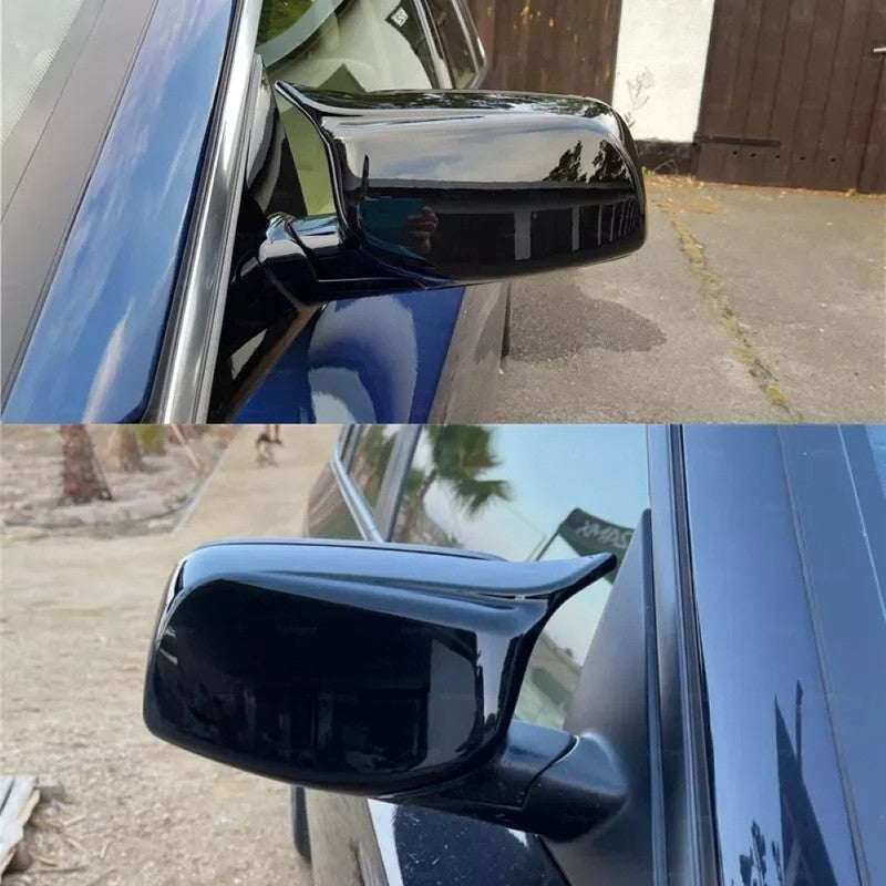 Car Craft Compatible With Bmw 5 Series E60 E61 6 Series E63 E64 2004-2009 M3 M4 M5 M6 M7 Side Rear View Case Door Wing Cap Shell Housing Mirror Covers Carbon Fiber Look - CAR CRAFT INDIA