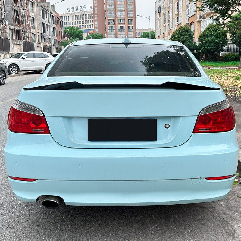 Car Craft Compatible With Bmw 5 Series E60 2004-2010 Rear Trunk Boot Roof Wing Lip Spoiler Splitter Skirts M4 Style Zst-928 Gb Glossy Black