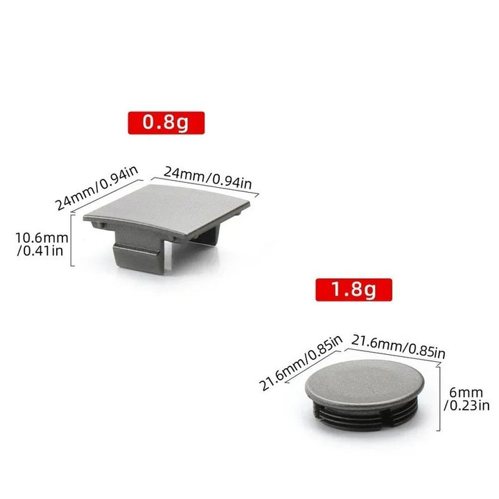 Car Craft Compatible With Bmw 7 Series E65 E66 745i 2002-2008 Auto Front Inner Door Flap Covers Auto Door Screw Panel Cover Plug 51417149974 Silver Round CC-9011