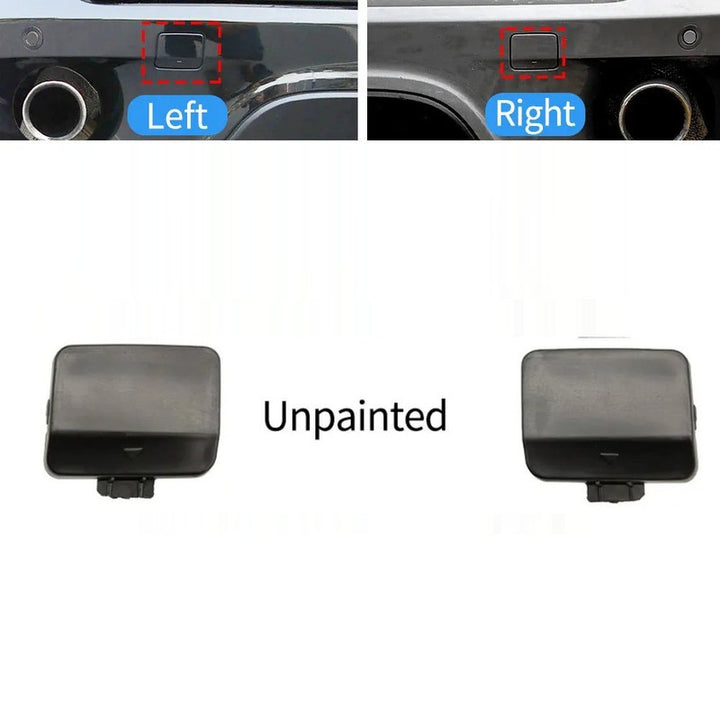 Car Craft Compatible With Bmw X5 E70 Lci 2011-2014 Rear Bumper Tow Hook Towing Tochan Trailer Cover 51127271816 Unpainted Right - CAR CRAFT INDIA