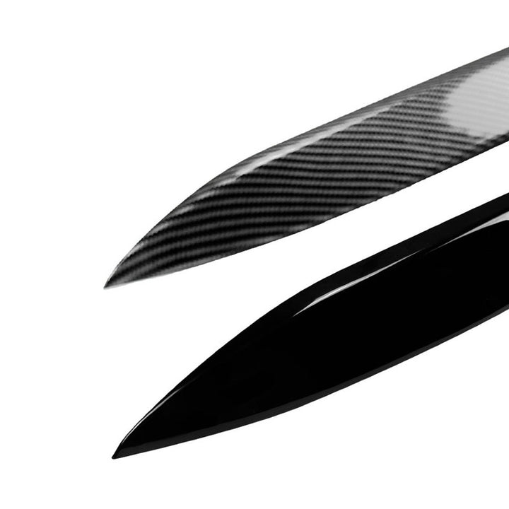 Car Craft Compatible With Bmw X6 E71 2007-2014 Rear Side Spoiler Splitter Skirst Canard Flag Carbon Fiber Look Zst-881 Cf