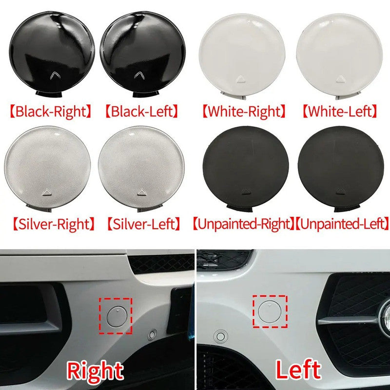 Car Craft Compatible With Bmw X6 E71 2006-2014 Front Bumper Tow Hook Towing Tochan Trailer Cover 51117074459 Unpainted Left - CAR CRAFT INDIA