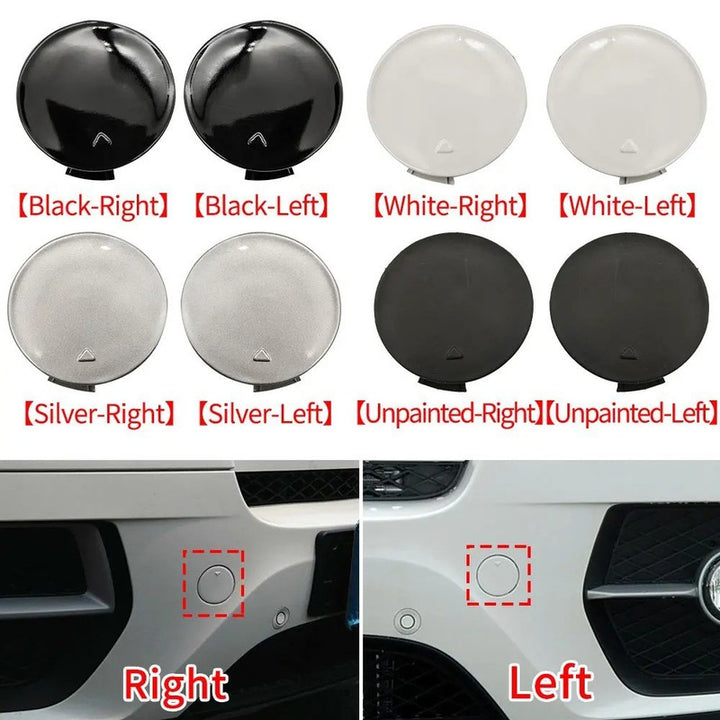 Car Craft Compatible With Bmw X6 E71 2006-2014 Front Bumper Tow Hook Towing Tochan Trailer Cover 51117074460 Unpainted Right - CAR CRAFT INDIA