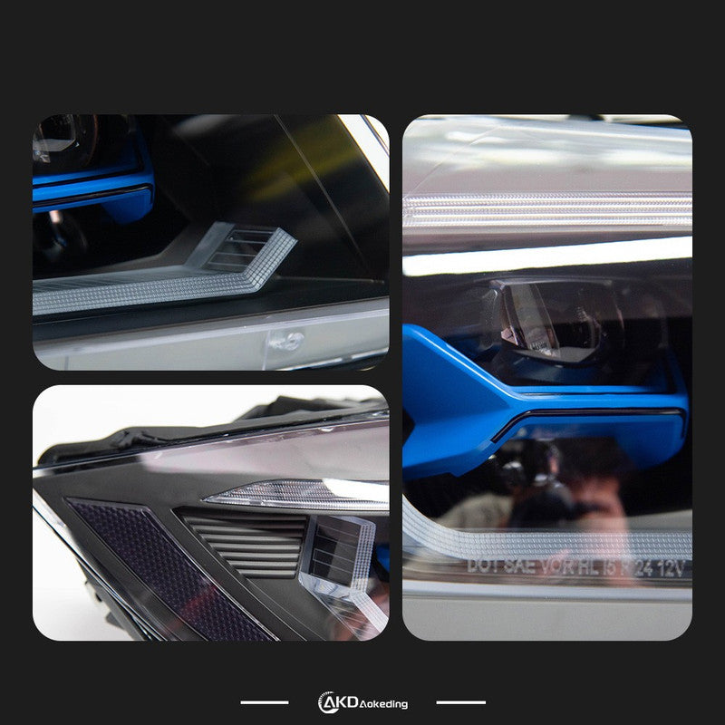 Car Craft Compatible With Bmw 3 Series E90 2008-2012 Car Front Upgraded Head Light Lamp Xenon Headlight Retrofit Upgrade Modified Led Drl Hid Laser Style 2 For Helogen Car - CAR CRAFT INDIA