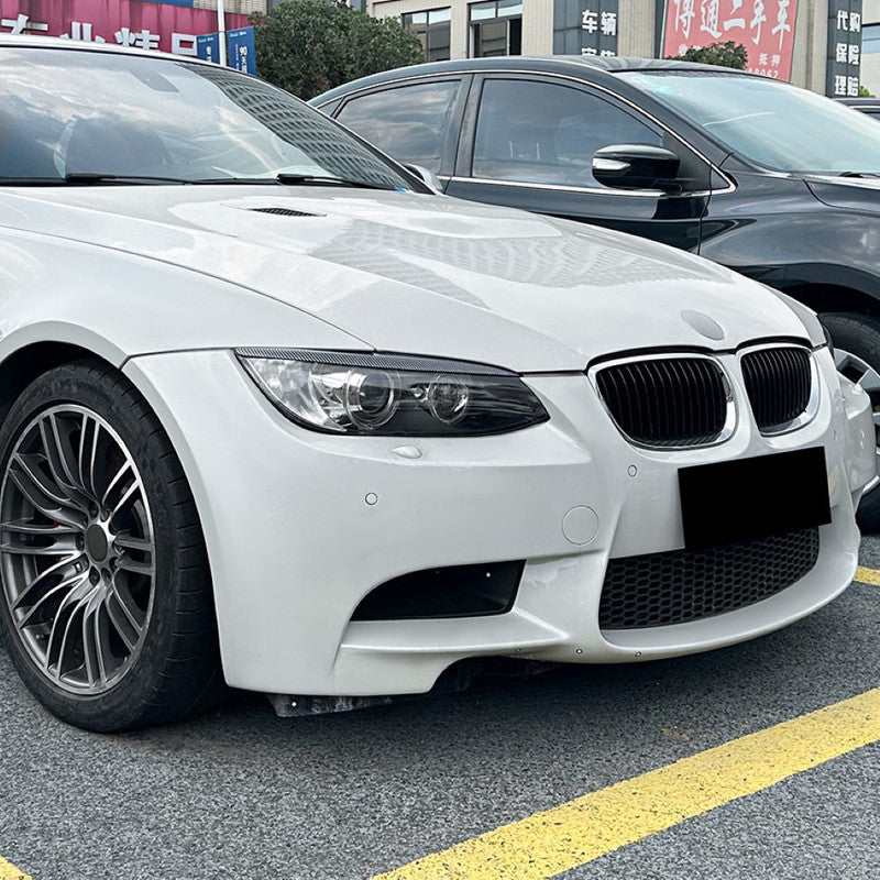 Car Craft Compatible With Bmw 3 Series Lci E90 E91 E92 2007-2011 Headlight Lamp Eyebrow Eyelids Splitter Skirst Carbon Fiber Look Zst-534 Cf