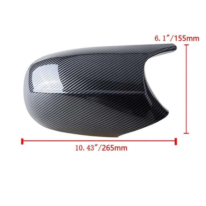 Car Craft Compatible With Bmw 1 Series E81 E82 E87 E88 3 Series E90 E91 2008-2011 Side Rear View M3 M4 M5 M6 M7 Case Door Wing Cap Shell Housing Mirror Covers Carbon Fiber Look