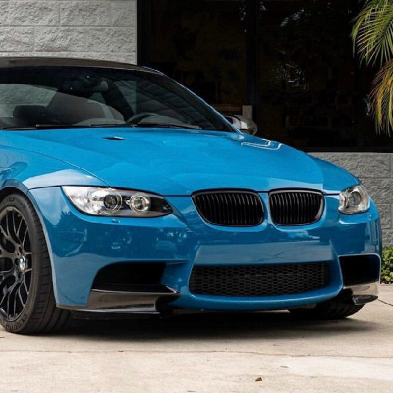 Car Craft Compatible With Bmw 3 Series E90 E91 E92 2007-2011 M Sports Front Bumper Lip Splitter Skirts Canard Carbon Fiber Look Zst- 477 Cf - CAR CRAFT INDIA