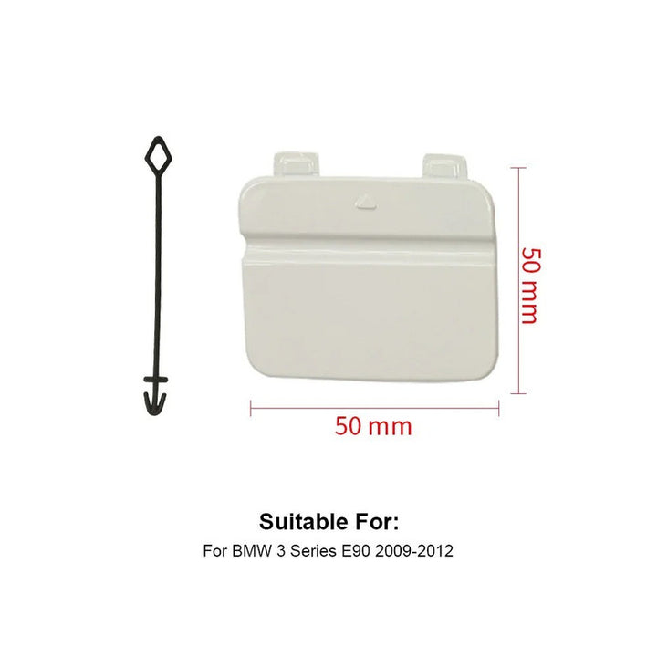 Car Craft Compatible With Bmw 3 Series E90 Lci 2009-2012 Rear Bumper Tow Hook Towing Tochan Trailer Cover 51127202673 Unpainted - CAR CRAFT INDIA