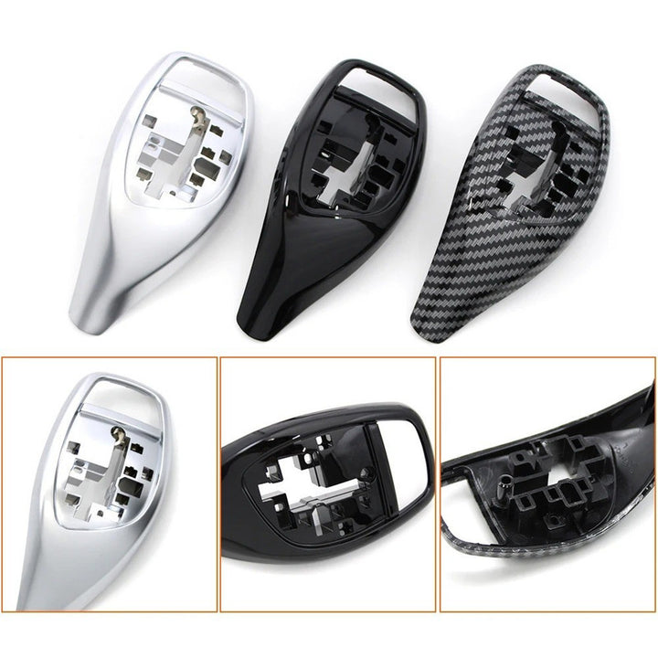 Car Craft Compatible With Bmw 1 2 3 4 5 6 7 Series F20 F22 F30 F34 14-18 F32 14-18 F10 F07 F12 F06 13-17 F01 F02 09-15 X3 X4 F25 F26 13-16 Gear Shift Knob Trim Cover 61319252141-a3-3 Piano Glossy Black CC-7830 - CAR CRAFT INDIA